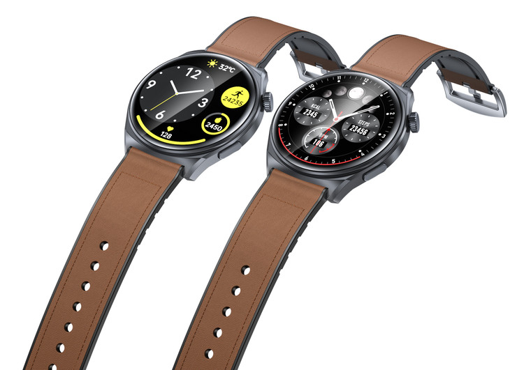 سی بای W2 pro بند چرم مناسب استایل کلاسیک