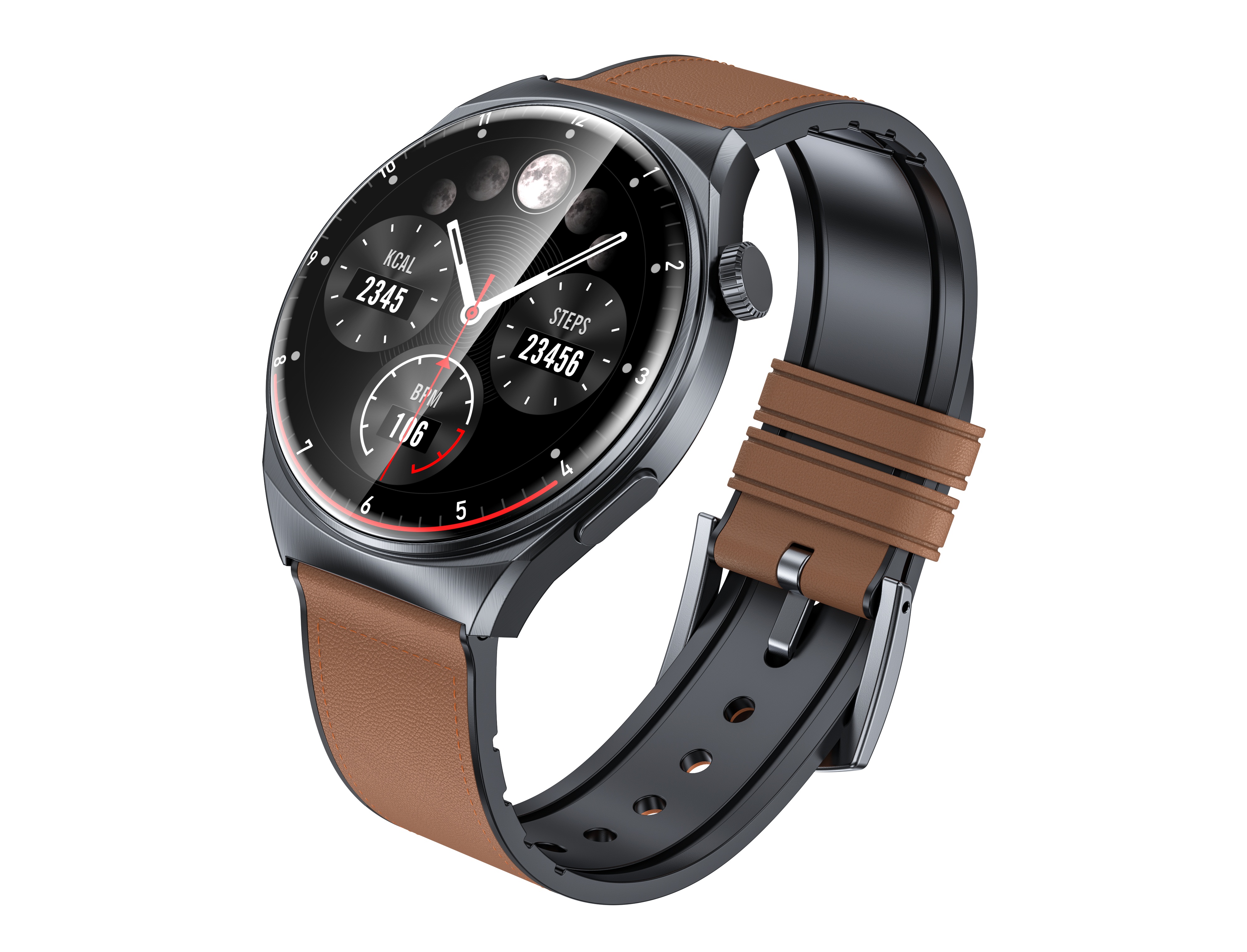 سی بای W2 pro بند چرم مناسب استایل کلاسیک